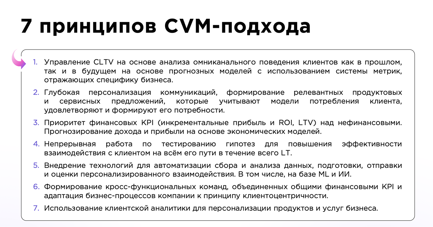 Персонализация в CVM всегда подчинена цели максимизировать прибыль от клиента, а не просто «порадовать» его